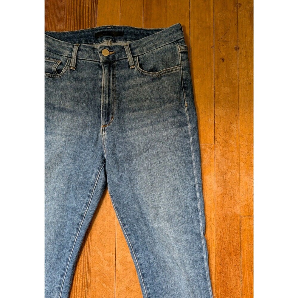 Joes Flawless Hi Honey Jeans Womens 29 Blue Raw Hem Skinny Ankle High Rise